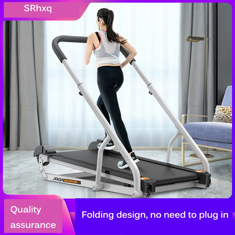 Folding Ultra-quiet Slimming Walking Machine, Mechanical Treadmill, Household Indoor Small Treadmill, No Need to Plug in