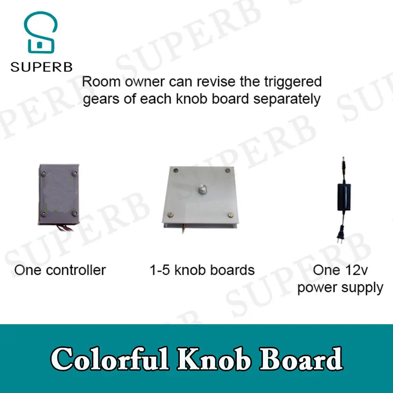 Superb escape room prop colorful knob board colorful flower adjust all the knobs to right gear to unlock charmber escape prop
