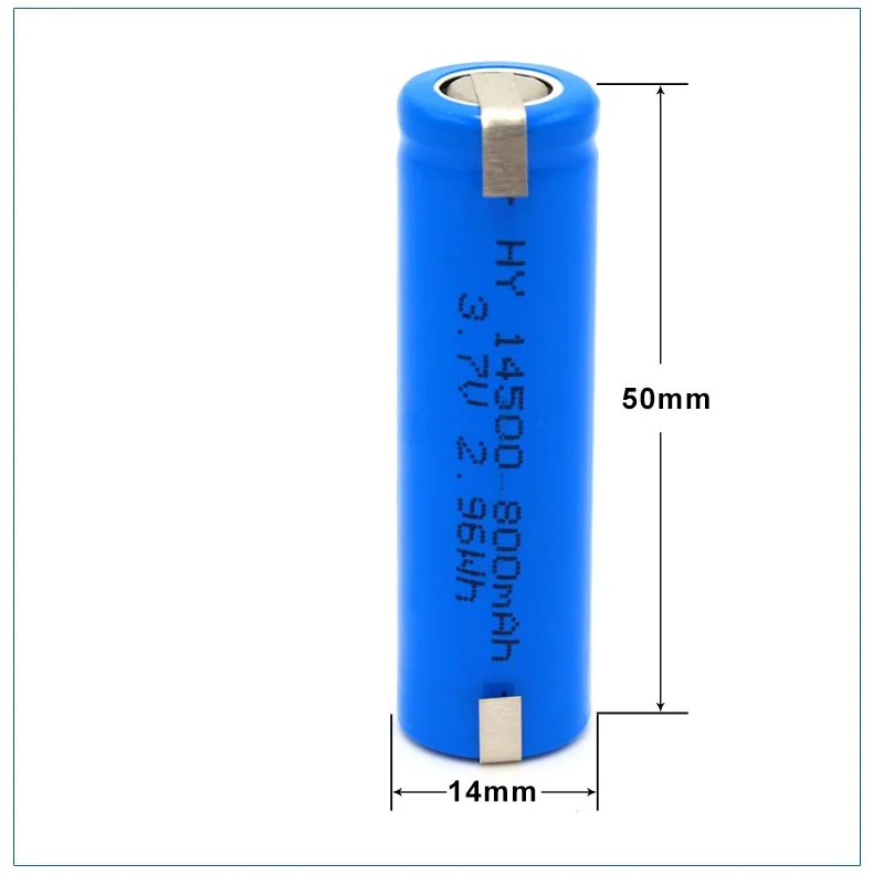 Nowy 100% oryginalny o dużej pojemności AA 800mAh VR2 14500 baterie Li-ion 3.7v akumulator ze spawaniem