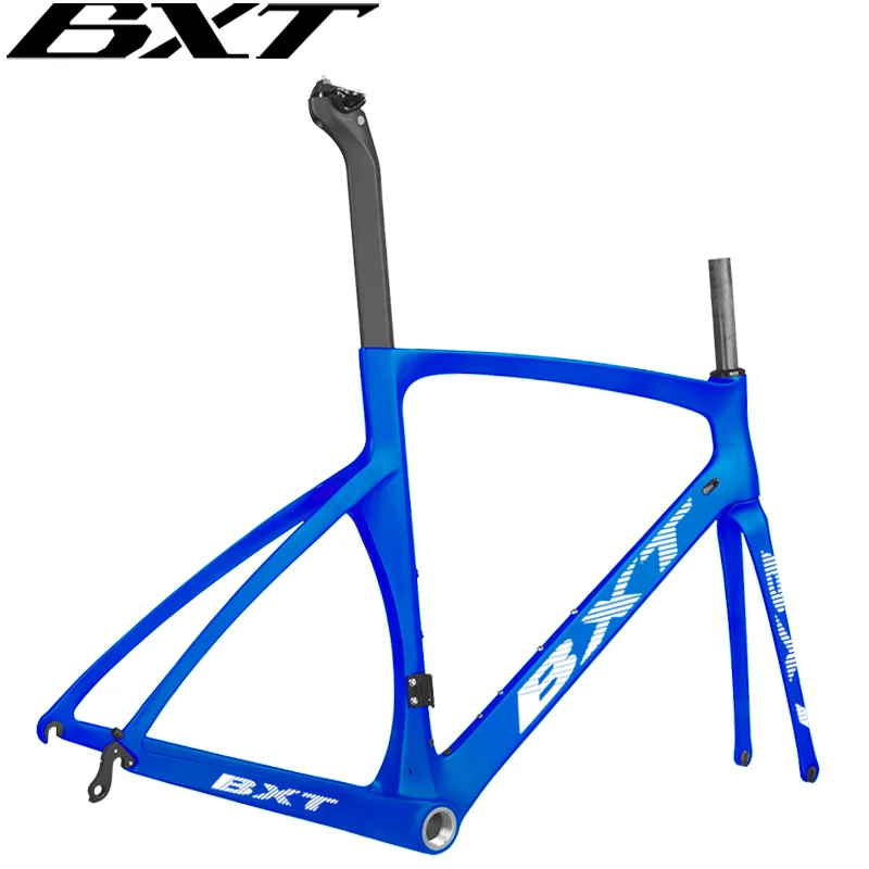 Carbon Road Racing Aero Bicycle Frame, BSA Di2 Mechanical Road Bike Frame, CX Road Cycling Frameset, V Brake, Disc