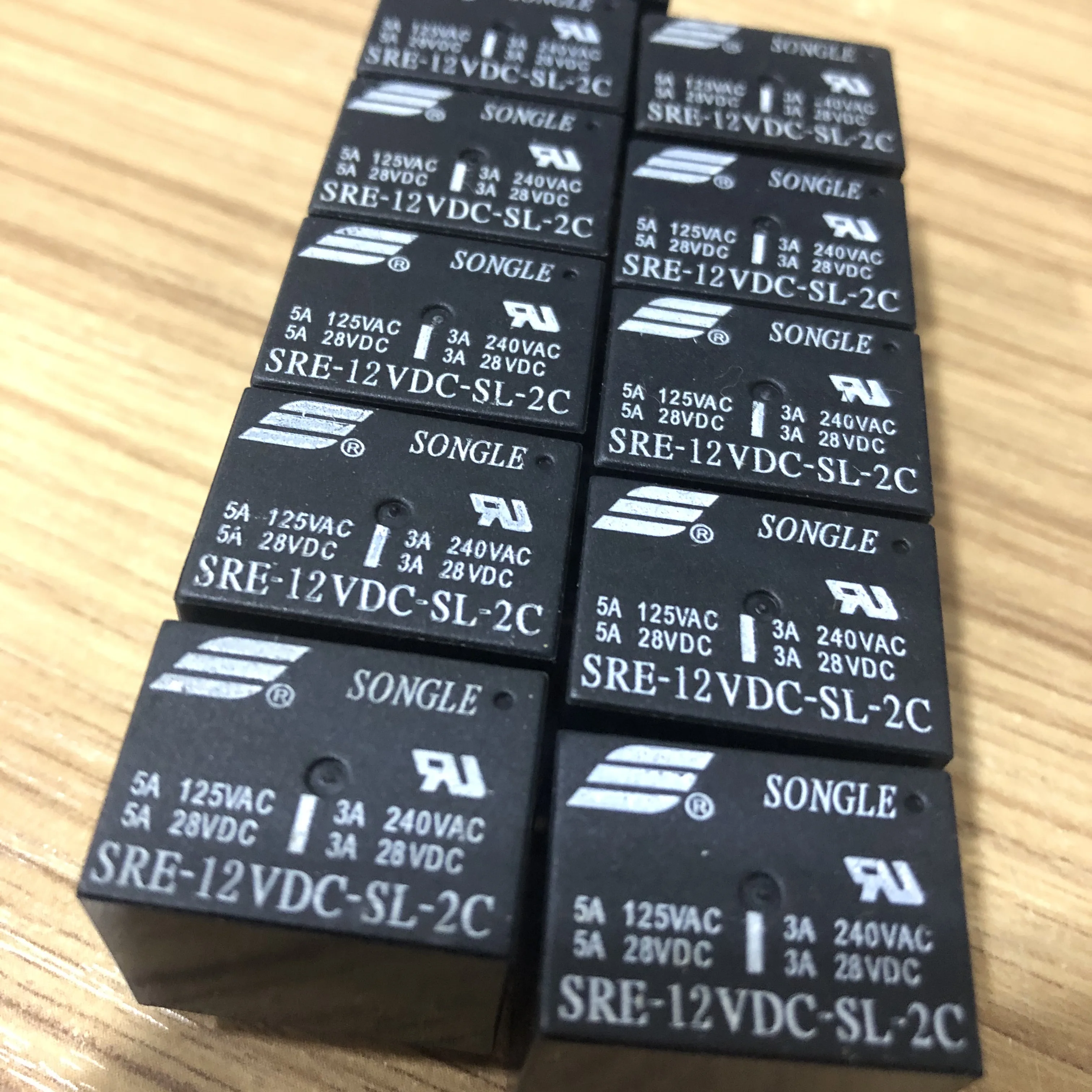 Songle 100% オリジナル新リレーSRE-12VDC-SL-2C 12v 8PIN pcbタイプ12v dcパワーリレー