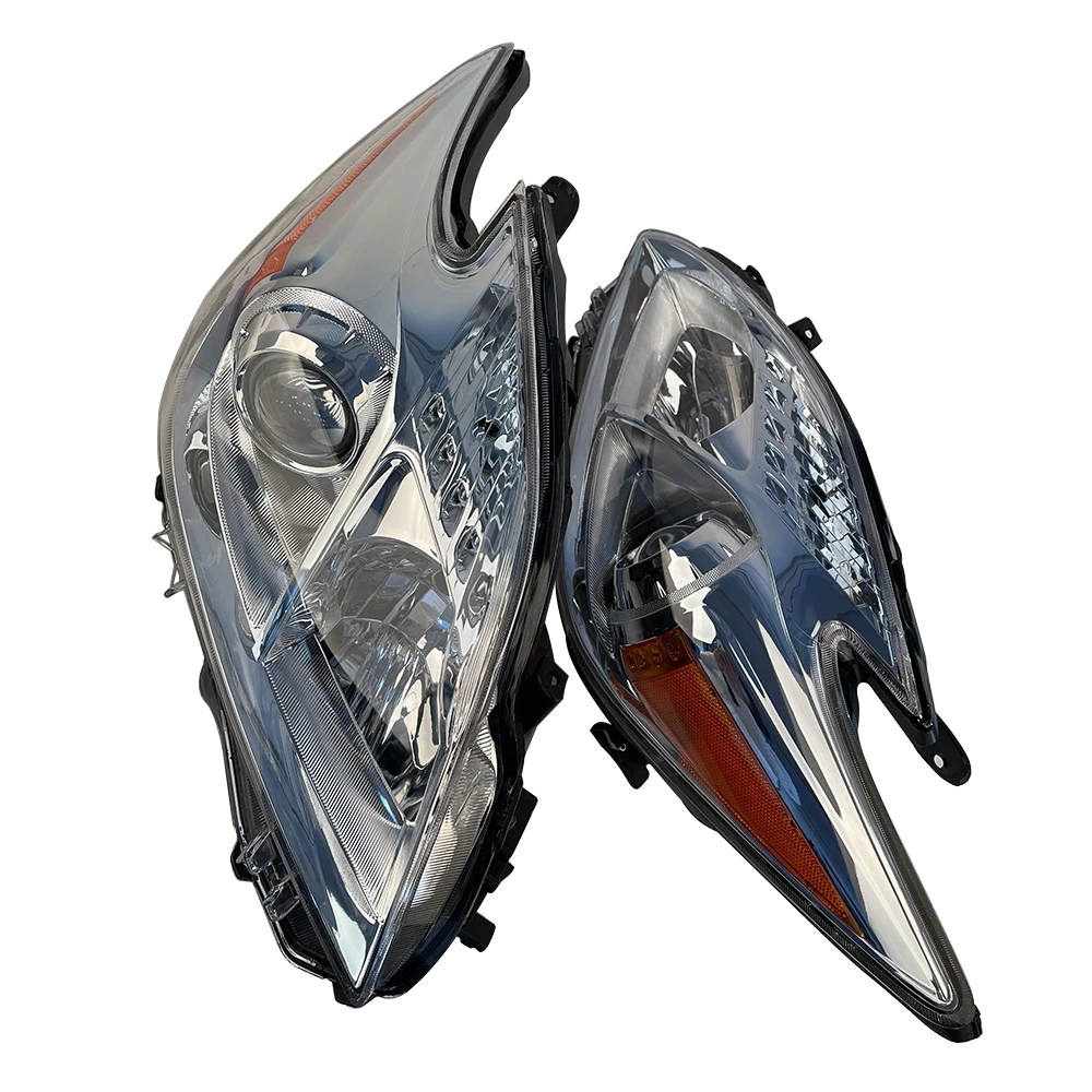 A Pair Car Headlight  For Toyota Prius 30 ZVW30 Headlamp with Lens 2009 2010 2011 2012 2013 2014 2015