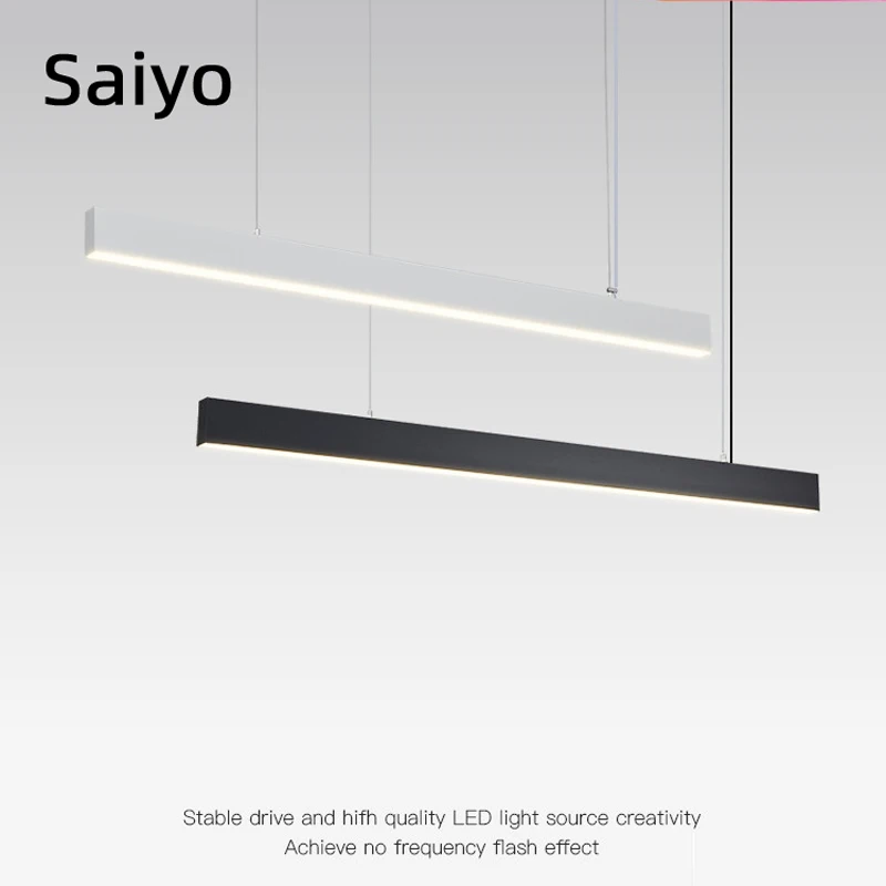 80CM106CM120cm surface mounted LED line light bar creative linear long strip office corridor lamp ceiling & hanging line lamp