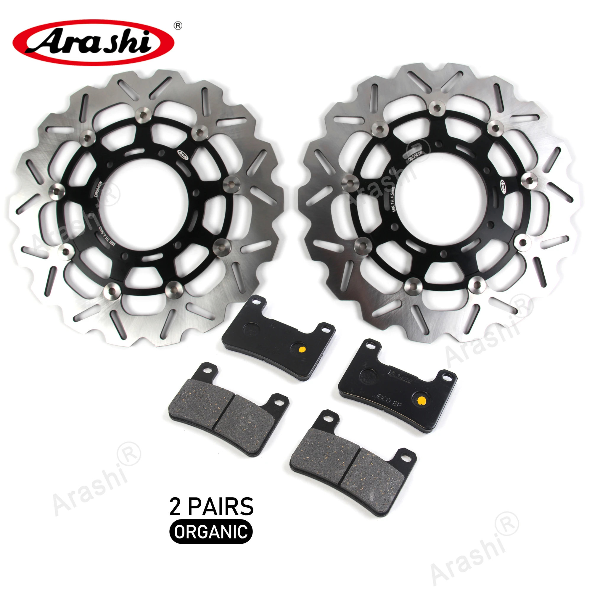 ARASHI For SUZUKI GSX R GSXR GSX-R 600 750 2008 - 2010 Floating Front Brake Rotors Discs Pads GSXR600 GSXR750 2009 2010 2011