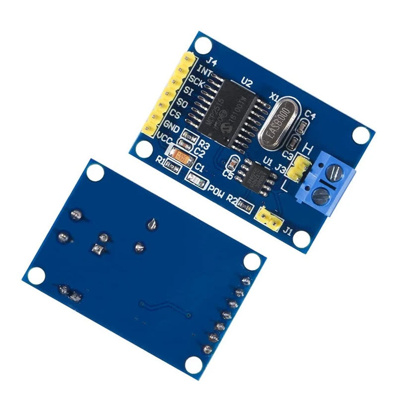 Imagem -04 - Pode Bus Módulo Tja1050 Receptor Spi Módulo Compatível com Arduino Raspberry pi Peças Mcp2515