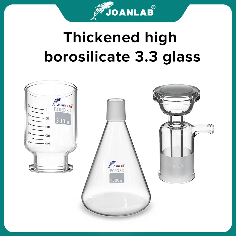 JOANLAB Official Store 1000ml Vacuum Filter Apparatus Laboratory Equipment Glass Filter Sand Core Liquid Solvent Membrane Filter