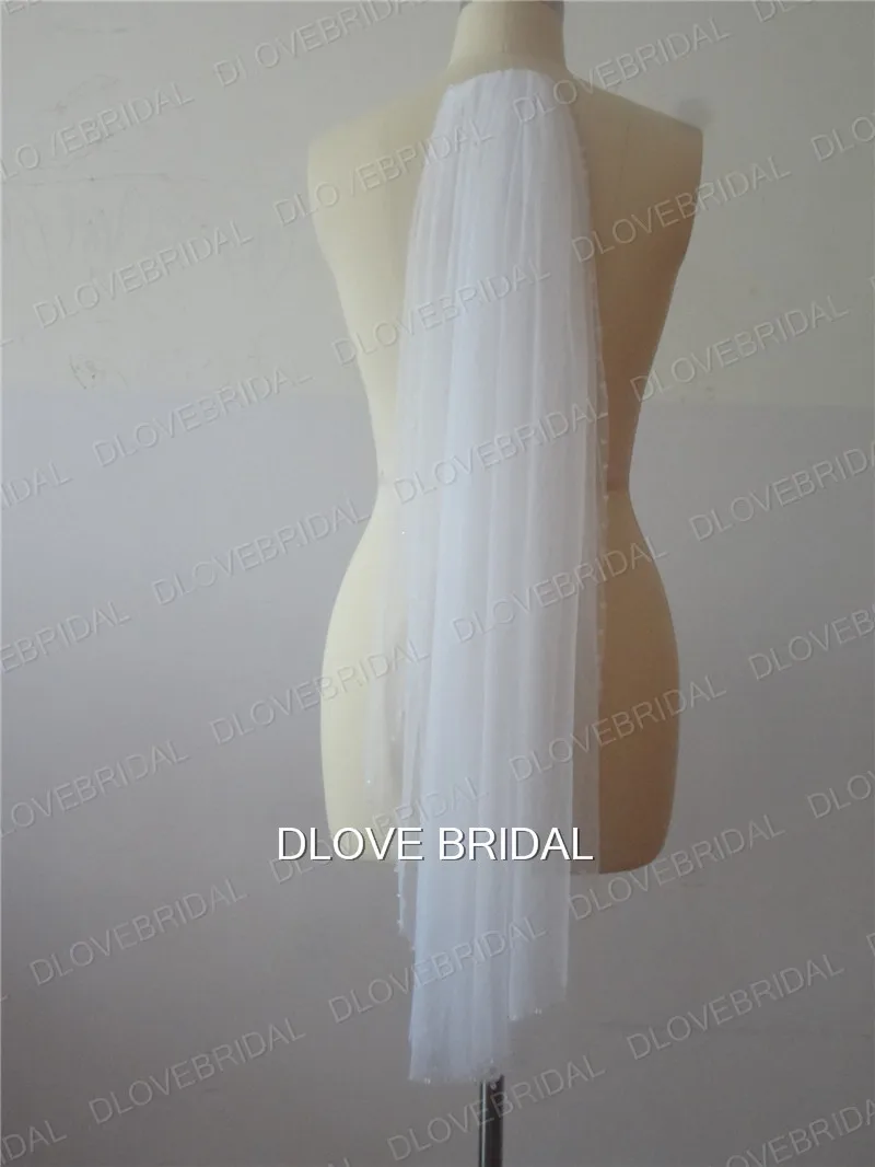 Véu de casamento de noiva com cristal claro frisado uma camada acessório de cabelo com pente branco marfim tule