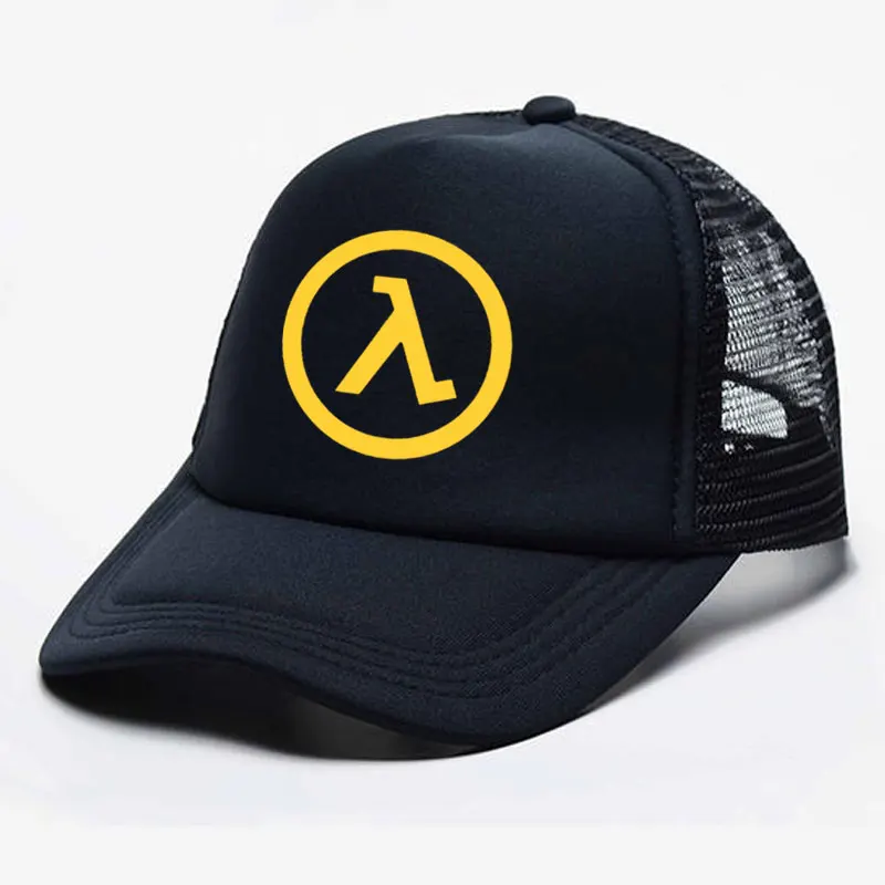 Fashion casual Half Life 2 Game logo print Baseball caps Man Women Parent-child Hats Mesh Visor Outdoor Sun Hat Adjustable Caps