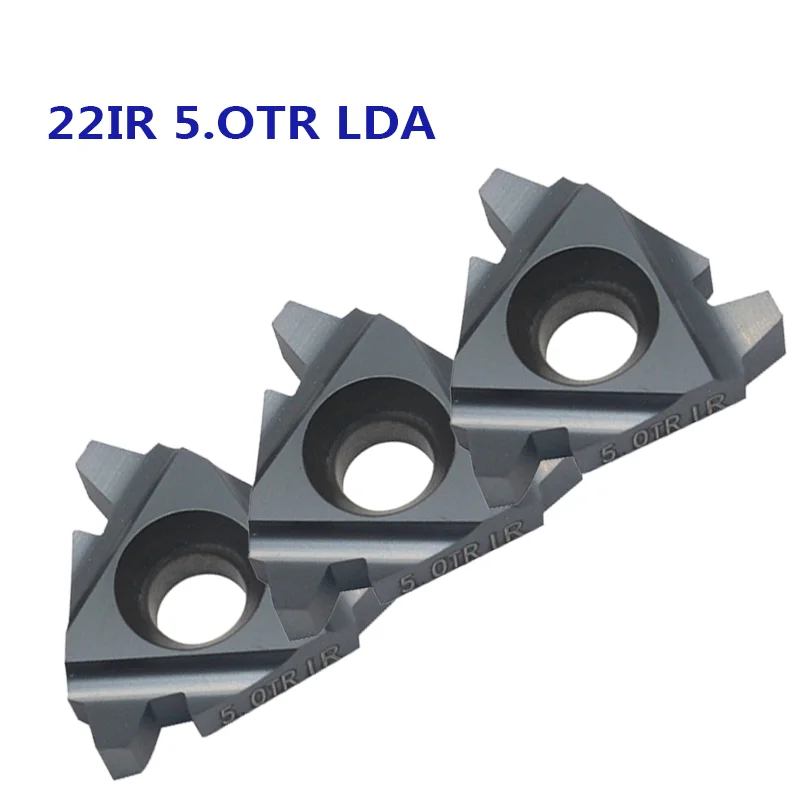 

10 шт. 22IR 5.0TR LDA оригинальные карбидные вставки CNC токарный резец Инструменты Бесплатная доставка