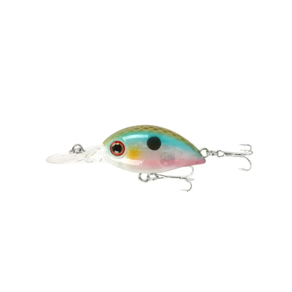Mises 4cm 3.6g Seven Colors Floating Bionic Crank Little Fatty Lure Artificial Plastic Hard Bait Fishing Lure Wobbler