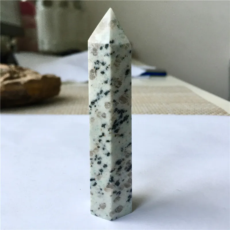 Natural  Tianshan Blue Jade Stone PointObelisk Crystal Quartz  for Healing