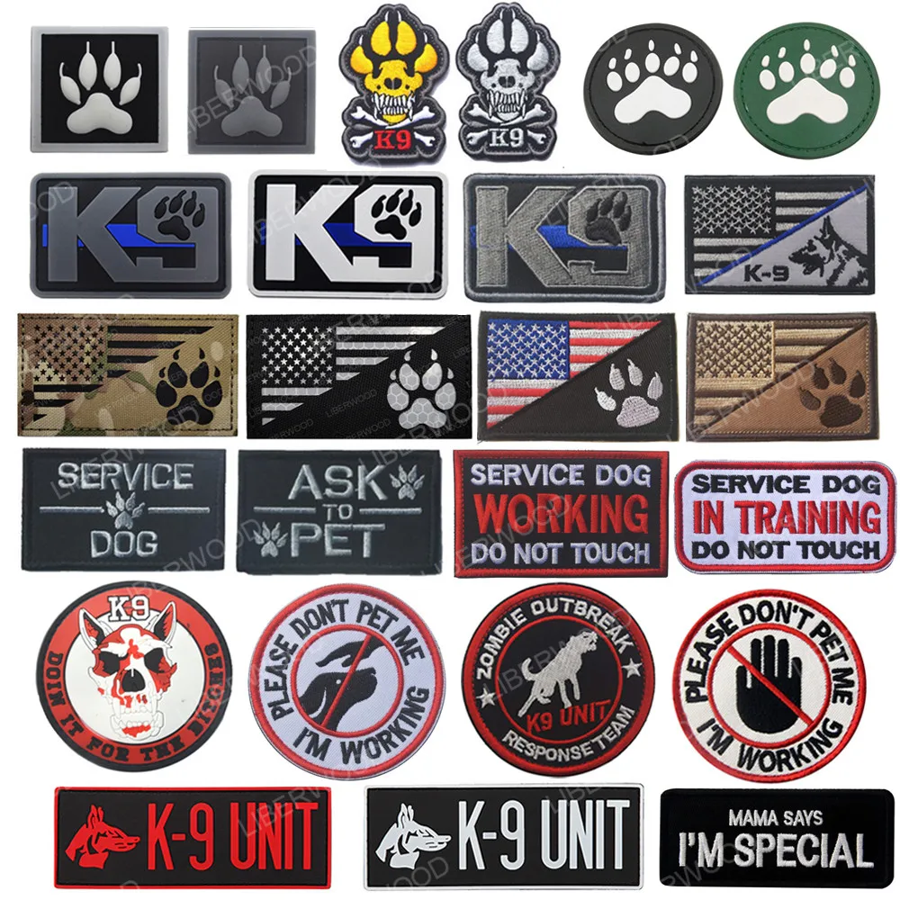 Trooper Sheriff Tactical K9 UNIT Schwarz Grau Haken Rücken Patch für Körper Rüstung K-9 Abzeichen Applikation
