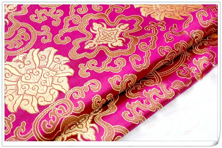 Honour Flowers style Brocade Fabric Damask Jacquard Apparel Costume Upholstery Furnishing Curtain DIY Clothing Material BY meter