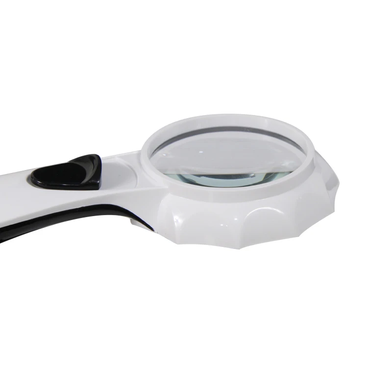 New Umbrella-Shaped Light Included Six LED Lights 6 Times Handheld Magnifying Glass Old People Reading and Reading 55H