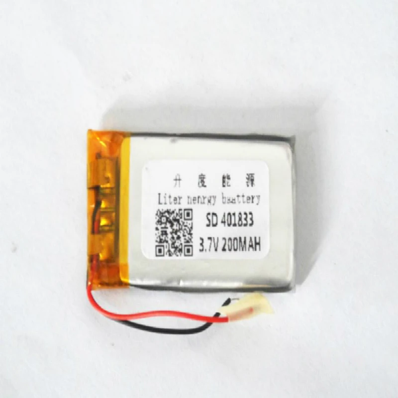 Bateria litowo-polimerowa 401833   3.7V 200MAH 401830   MP3 Bluetooth DIY audio / Zabawki