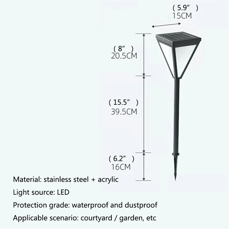 OUTELA Modern Creative Outdoor Lawn Lamp Light Classical Waterproof Home for Villa Path Garden Decoration