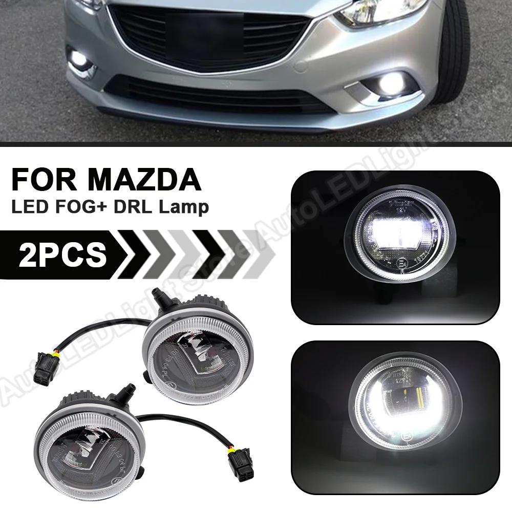 LED Bumper Fog Light Daytime Running DRL Light Lamp For Mazda 3 Mazda3 Mazda 5 Mazda5 Mazda 6 Mazda6 speed 6 MX-5 Miata MPV CX-7