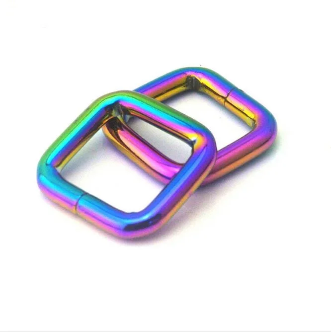 (50 pieces / lot) Professional production of custom luggage hardware with high-grade metal DIY colorful shoulder strap buckle