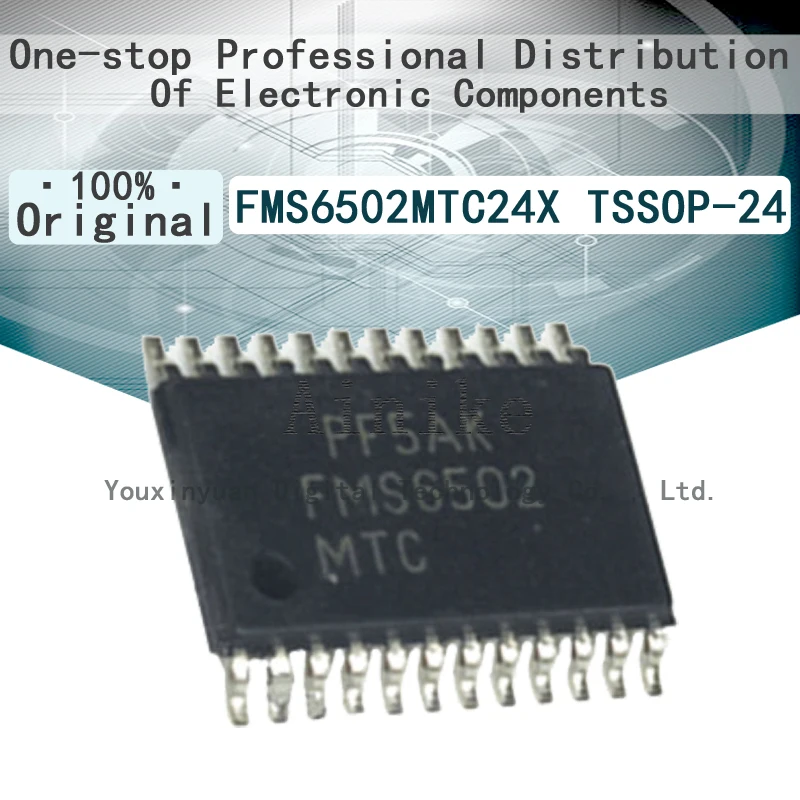 

10/Pcs New Original FMS6502MTC24X FMS6502 TSSOP-24 Video driver IC Chip