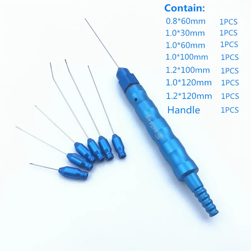 

Titanium Liposuction Cannulas Handle Liposuction Cannula Set Needle Luer Lock