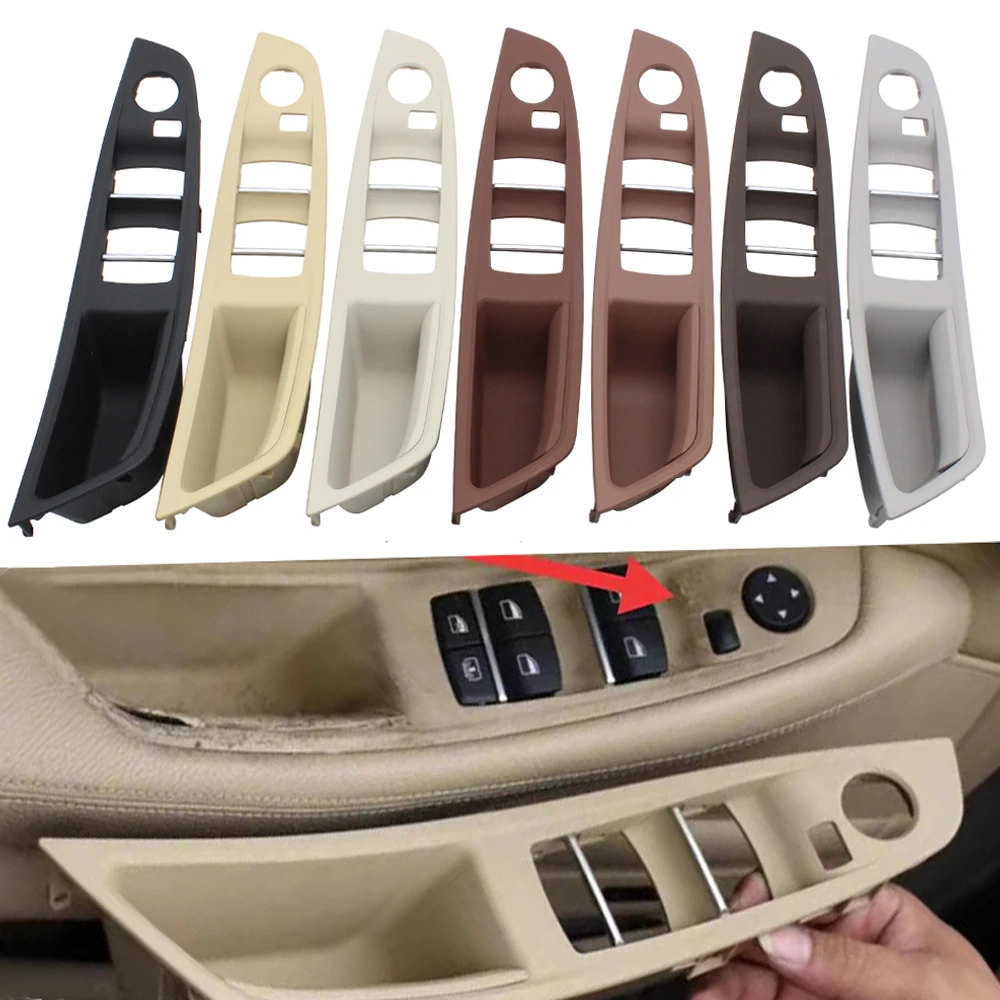 LHD RHD Interior Door Pull Handle Armrest Panel Trim No Mirror Folding Button For BMW 5 Series F10 F11 F18 520 523 525 528 530