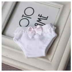 BJD doll underwear white color for 1/12 1/8 1/6 1/4 1/3 BJD YOSD DD SD doll briefs with bowknot doll accessories doll clothes