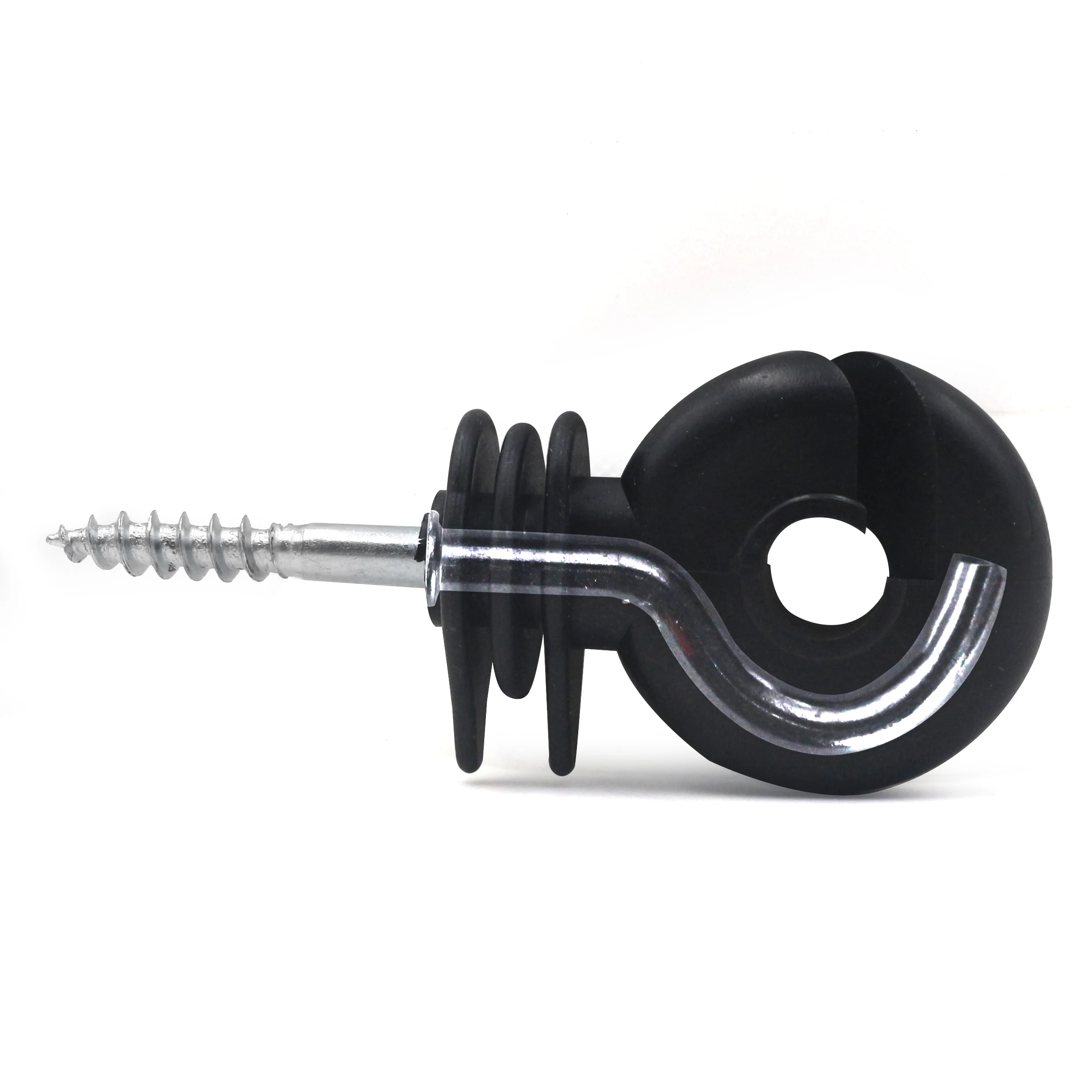 25Pcs Lydite Electric Fence Insulator Screw-in Insulator Fence Ring insulator for Wood Post