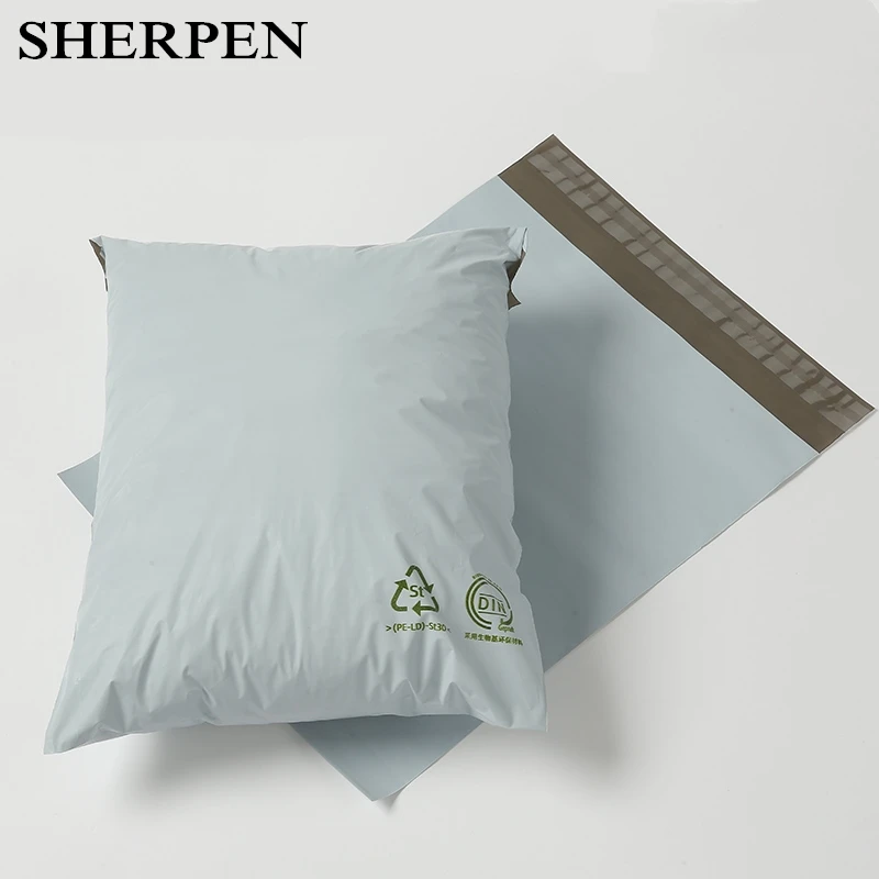 

SHERPEN Degradable ECO Courier Bags Plant Starch Material Mailing Envelope Bag Waterproof Self Adhesive Clothing Packing Bag