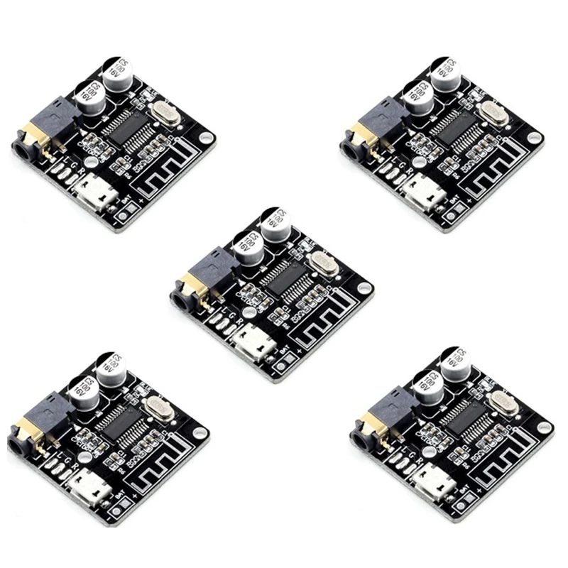 5PCS VHM-314 Mini Bluetooth 5,0 Audio Empfänger Modul MP3 Lossless Decoder Board 3,7-5V Wireless Stereo Ausgang verstärker