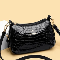 Designer Pu Leather Crossbody Bags For Women 2024 Shoulder Messenger Bag Lady Travel Handbags And Purse