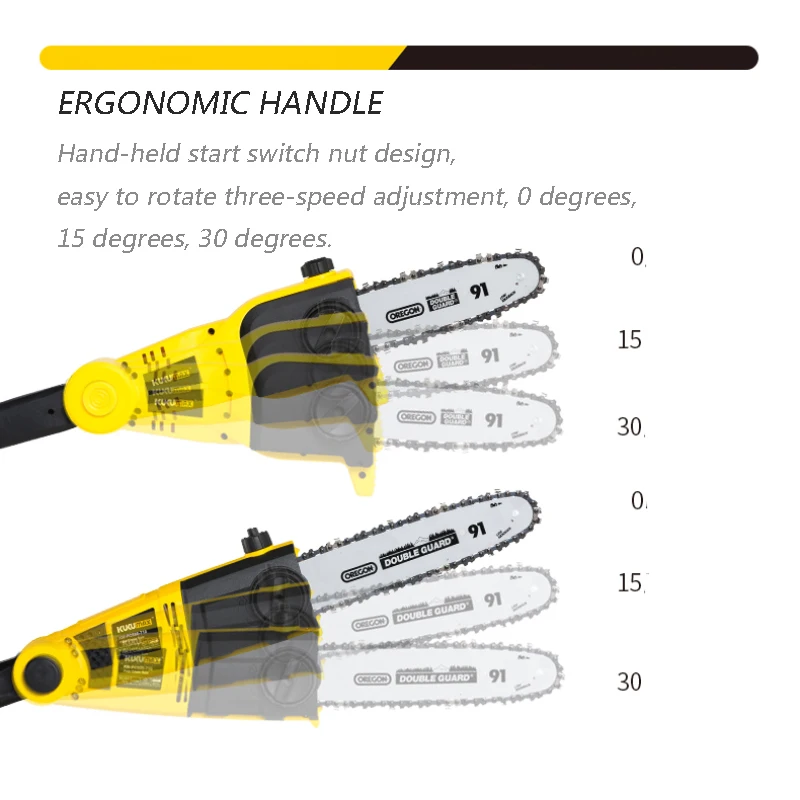 2AH/4AH ไฟฟ้า Telescopic เลื่อยโซ่สีเขียวสวนผลไม้สูง-Altitud 20V แบตเตอรี่ลิเธียมแบบชาร์จไฟได้สาขาเลื่อยโซ่