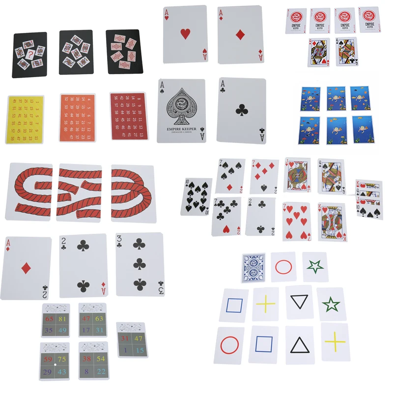 10 Sets Special Playing Card Magic Tricks Collection Cards Close Up Street Stage Poker Magic Porps Magician Gimmick Mentalism C