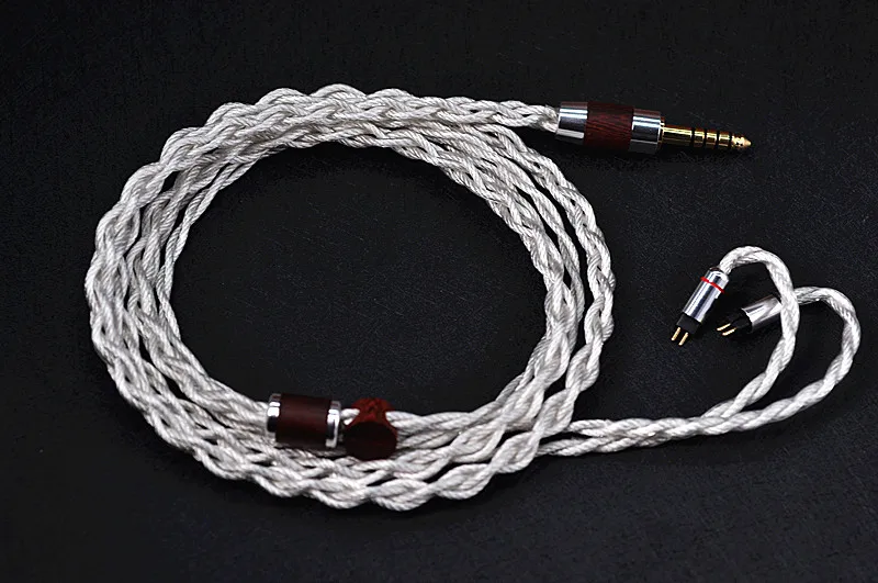 Type 6 Litz single crystal copper plated MMCX 0.78 ie40 ie500 QDC N5005 IE300 earphone upgrade cable