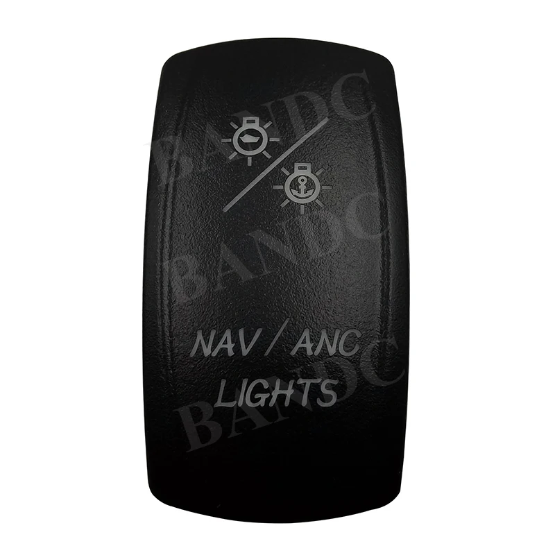 Cover Cap Only! Car Boat Dash NAV/ANC LIGHTS+ Laser Etched Rocker Switch Backlit Cover Cap ,Auto Accessories, Waterproof