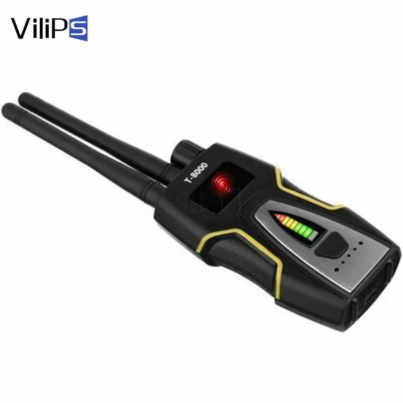 Vilips Anti- Spy Wireless RF Signal Detektor Kamera Erkennen GSM Audio Finder GPS Scan Detektor Anti Candid Camera Signal scanner