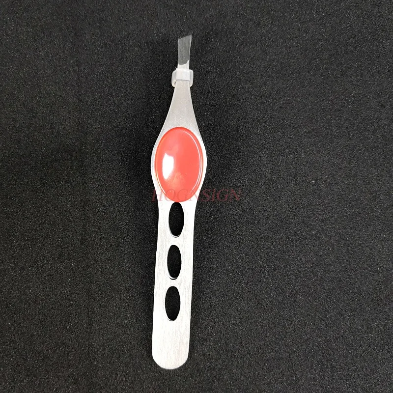 คีม Beveled แหนบสแตนเลส Forcep คีม Tweezer คิ้วถอนขนตาปลอมตาคิ้วคลิปเครื่องมือ