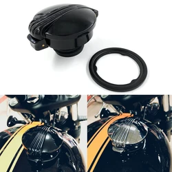 Motorcycle Petrol Fuel Gas Tank Cap Aluminum Monza Style Fuel Cap For Triumph Bonneville Bobber Black T120 T100 Street twin