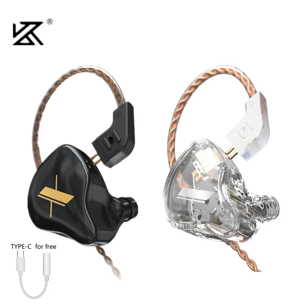 KZ EDX 1DD Dynamic Earphones HIFI Bass Earbuds In Ear Monitor Earphones Sport Noise Cancelling Headset KZ ZST X ED12 ZSX ZSN PRO