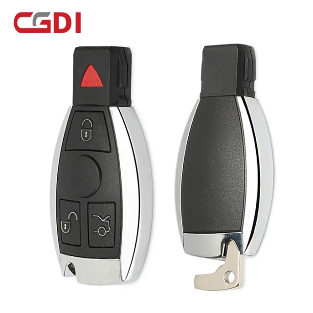 With Logo Original CGDI MB CG BE Key 4 Botton with Panic for All Benz FBS3 315MHZ/433M  Can Change Frequency Automatically