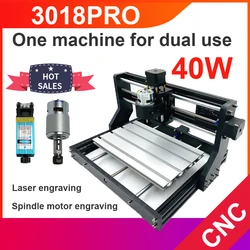 CNC 3018 Pro 2 in 1 Woodworking Engraving Machine & Laser Engraving Machine DIY Mini CNC Machine 3 Axis Pcb Milling Machine