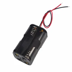 AA Battery Holder 6V For 4 x AA Battery Back To Back Holder Case Box Storage With Wire Leads For 4 * AA Batteries