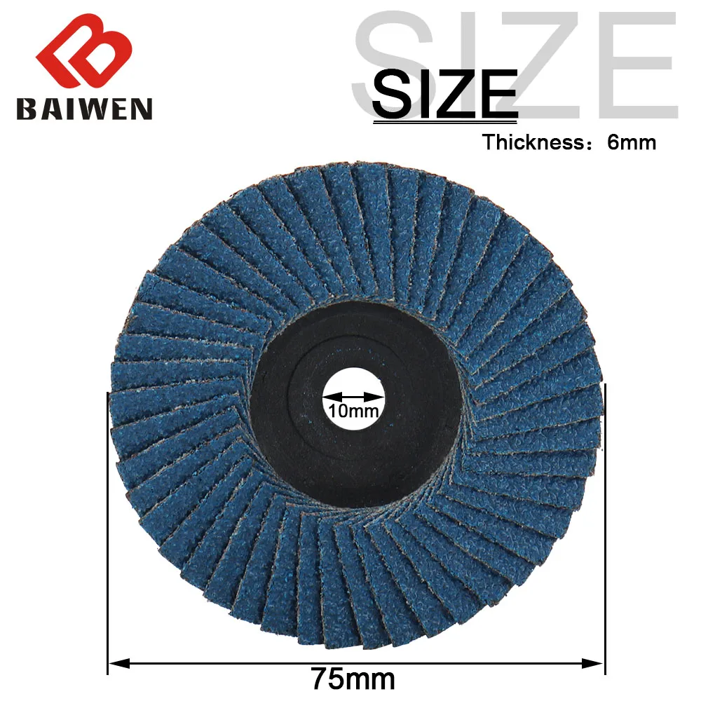 2/4Pcs 75mm 3 inch Professional Flap Discs Sanding Disk 60/80 Grit Grinding Wheels Blades For Angle Grinder Abrasive Accessories