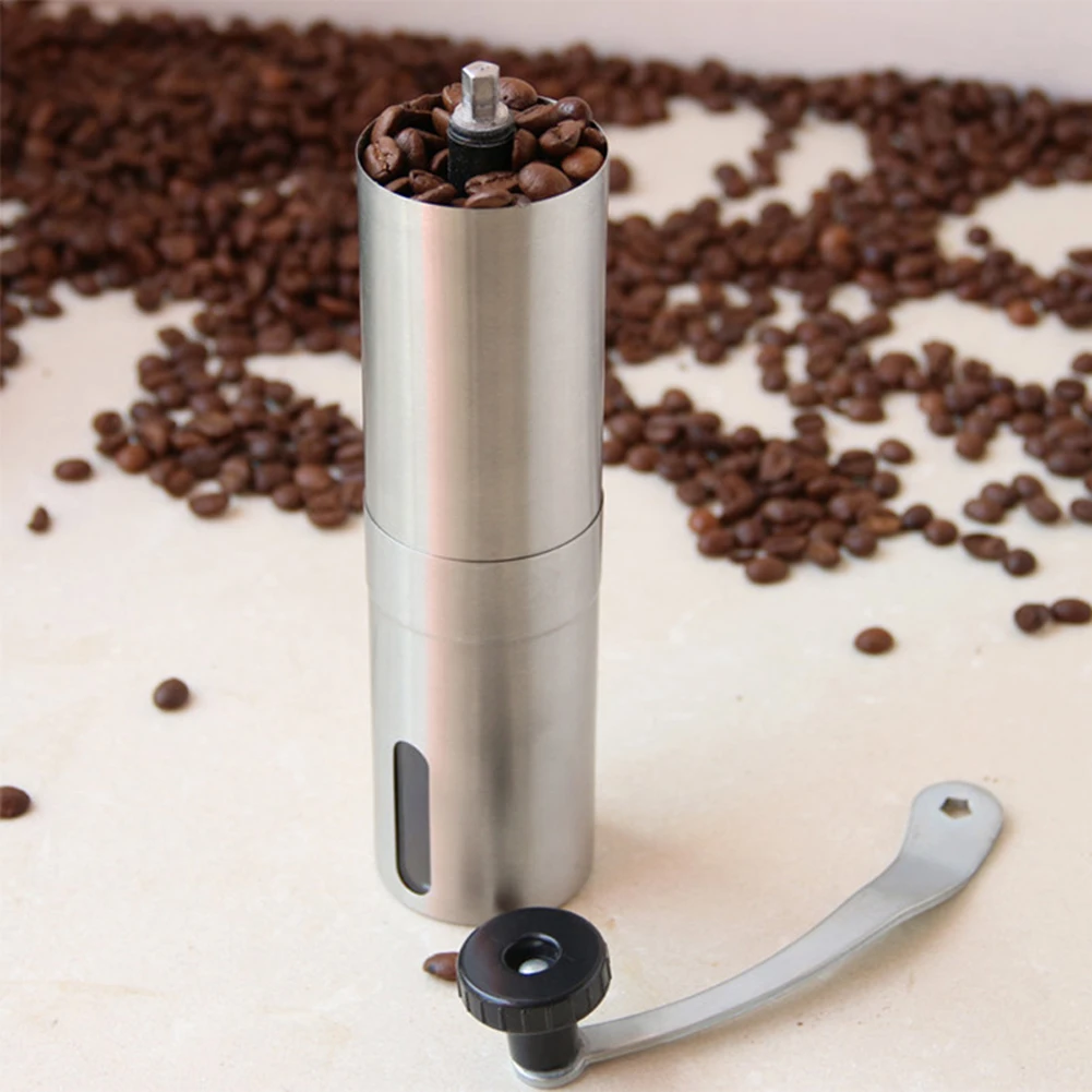 

Manual Coffee Grinder Mini Stainless Steel Hand Manual Handmade Coffee Bean Burr Grinders Mill Kitchen Tool Crocus Grinders