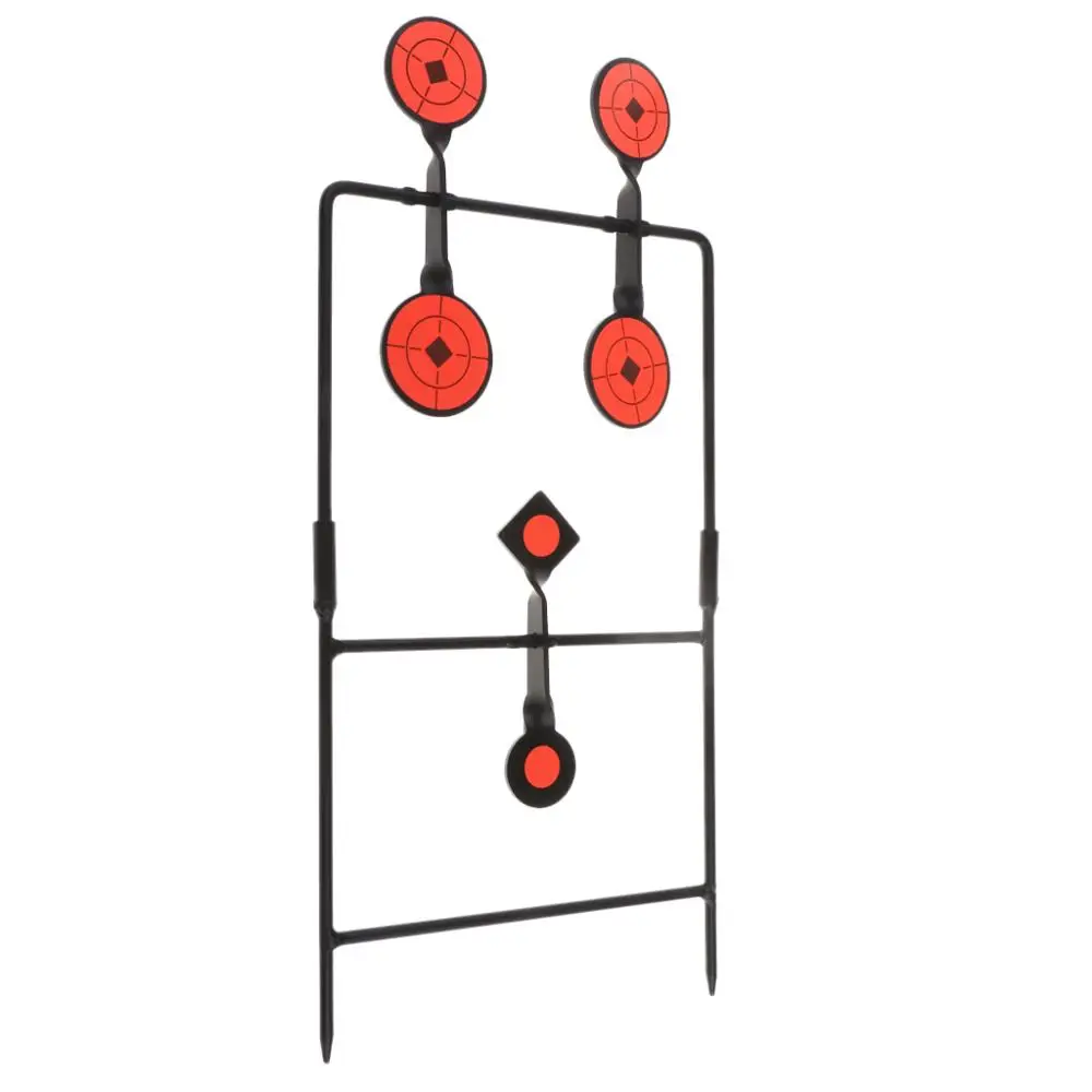 2/3/4/5/6/7/9 Targets Automatic Reset Rotating Shooting Metal Targets for Outdoor Hunting Shooting Practice/Playing