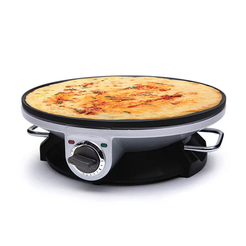 

220V Electric Crepe Maker Pancake Baing Pan Chinese Spring Roll Pie Grill Machine BBQ Oven Barbecue Roasting Griddle EU US Plug