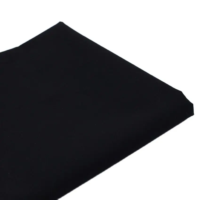 CMCYILING Black Cotton Fabric For Sewing Dresses Skirt Clothing Poplin Cloth Home Textile Woven Telas Tecido 50CM*150CM