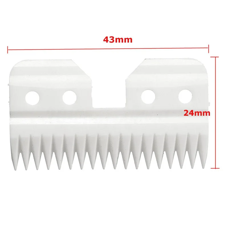 10 pz/lotto 18 denti bordo in ceramica acciaio rivestito al carbonio Pet Clipper Blade Dog Grooming Blade accessori elettrici per Andis Wahl