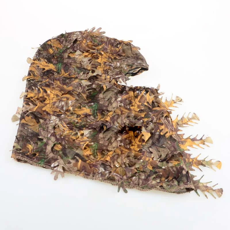 3D Leaf Camouflage Camouflage Hood Mask Outdoor Hunting Mask Training Tactical Hood Camouflage Mask