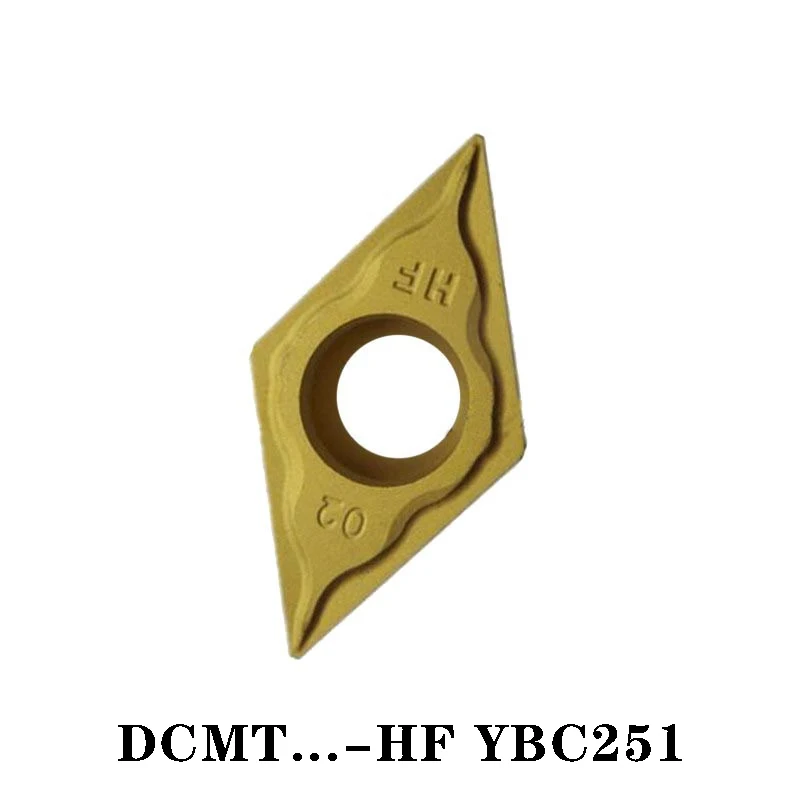 ZC DCMT DCMT070202-HF DCMT11T302-HF DCMT11T304-HF 100% Original High Quality Carbide Insert Lathe Cutter Turning Tool 10PCS