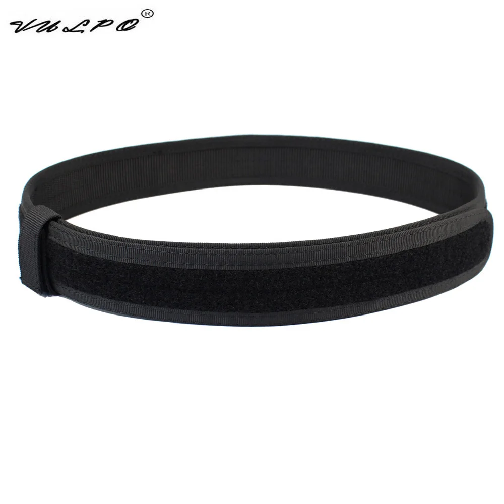 VULPO 1.5 Inch Tactical Inner Belt Mens Belts Adjustable Nylon Sports Waist Belt Shooting IPSC Belt